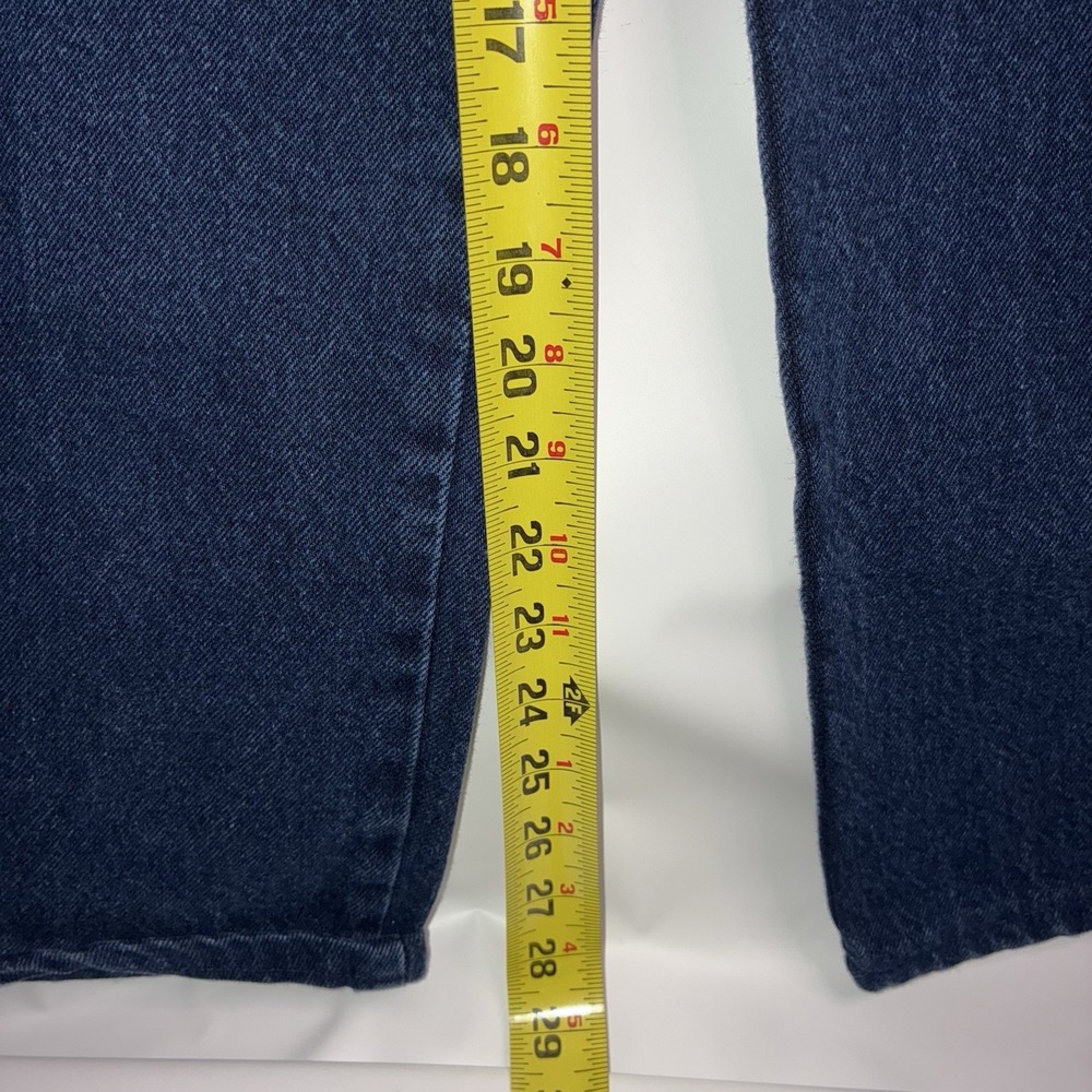 Rocky Mountain Vintage Jeans Womens 33 / 15 Navy Blue Bareback Western Denim - Picture 8 of 9
